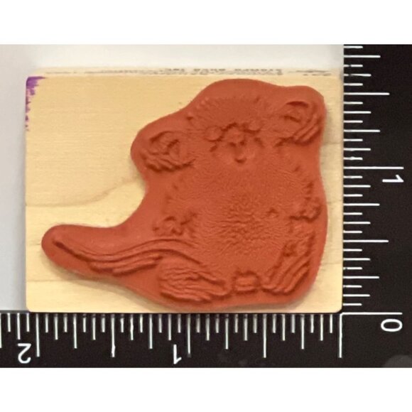 Vintage House Mouse Designs Groovy Mudpie 331C Wood Rubber Stamp - Picture 2 of 4